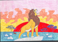 детское творчество в рисунках Нади Я.: Зов Царя зверей
