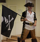 Новые приключения пирата Роджера на детском празднике